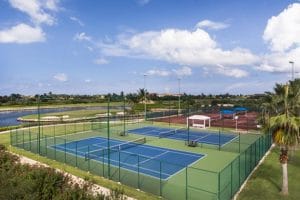 outdoor tennis courts