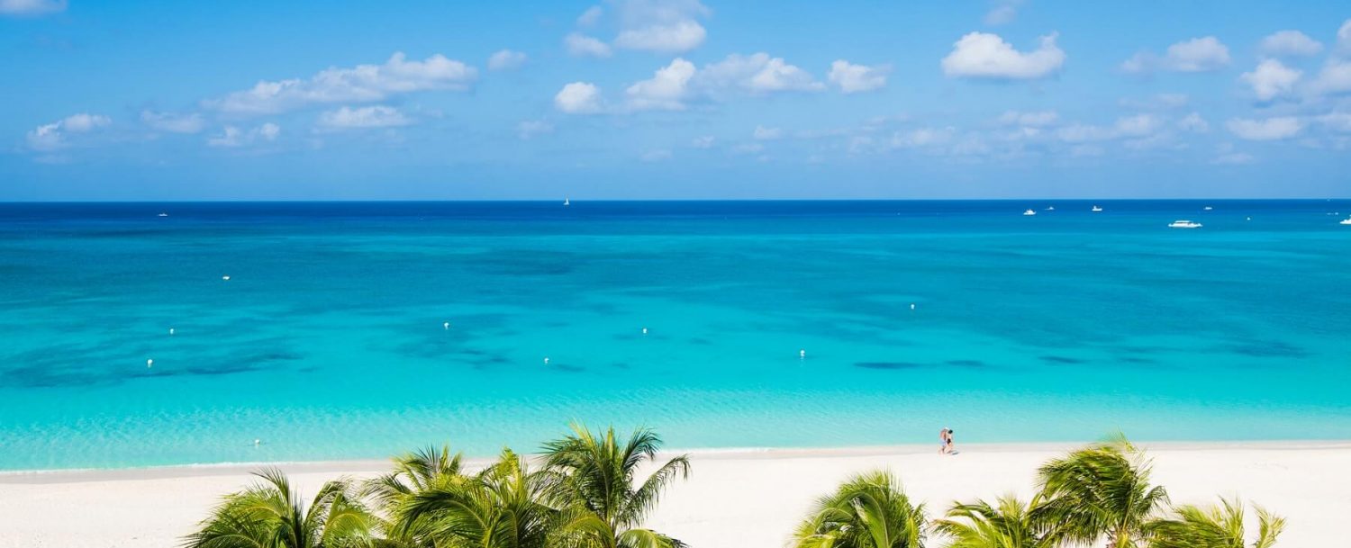 enjoying the beach during Summer at the Ritz-Carlton, Grand Cayman