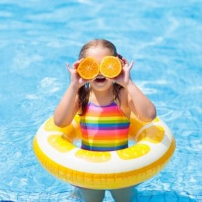 child enjoying fall and winter at The Ritz-Carlton, Grand Cayman