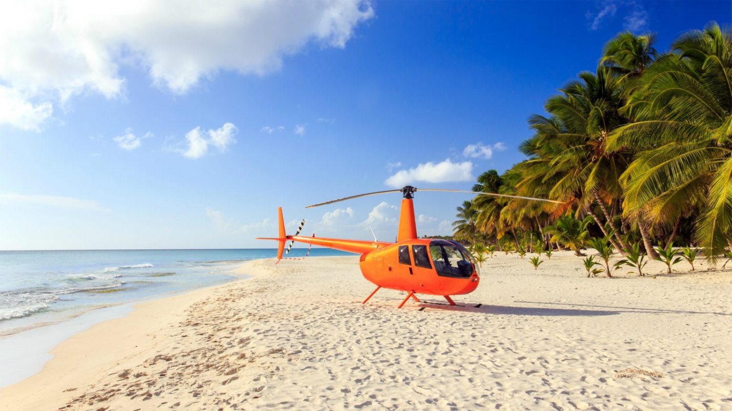 Enjoying a Grand Cayman helicopter tour