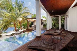 private pool at villa