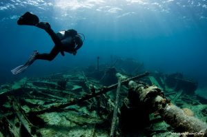 Scuba diving at Captain Keith Tibbetts Wreck