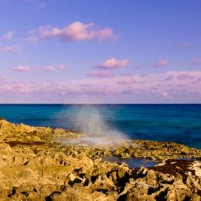 blowhole on the East End of the Cayman Islands