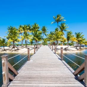 dock on a Cayman Islands vacation
