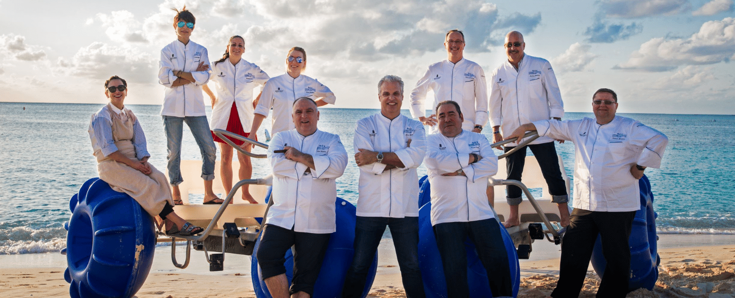 Grand Cayman Chefs posing on the beach